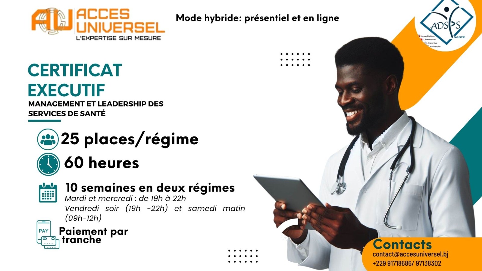 Certificat exécutif en management et leadership des services de santé