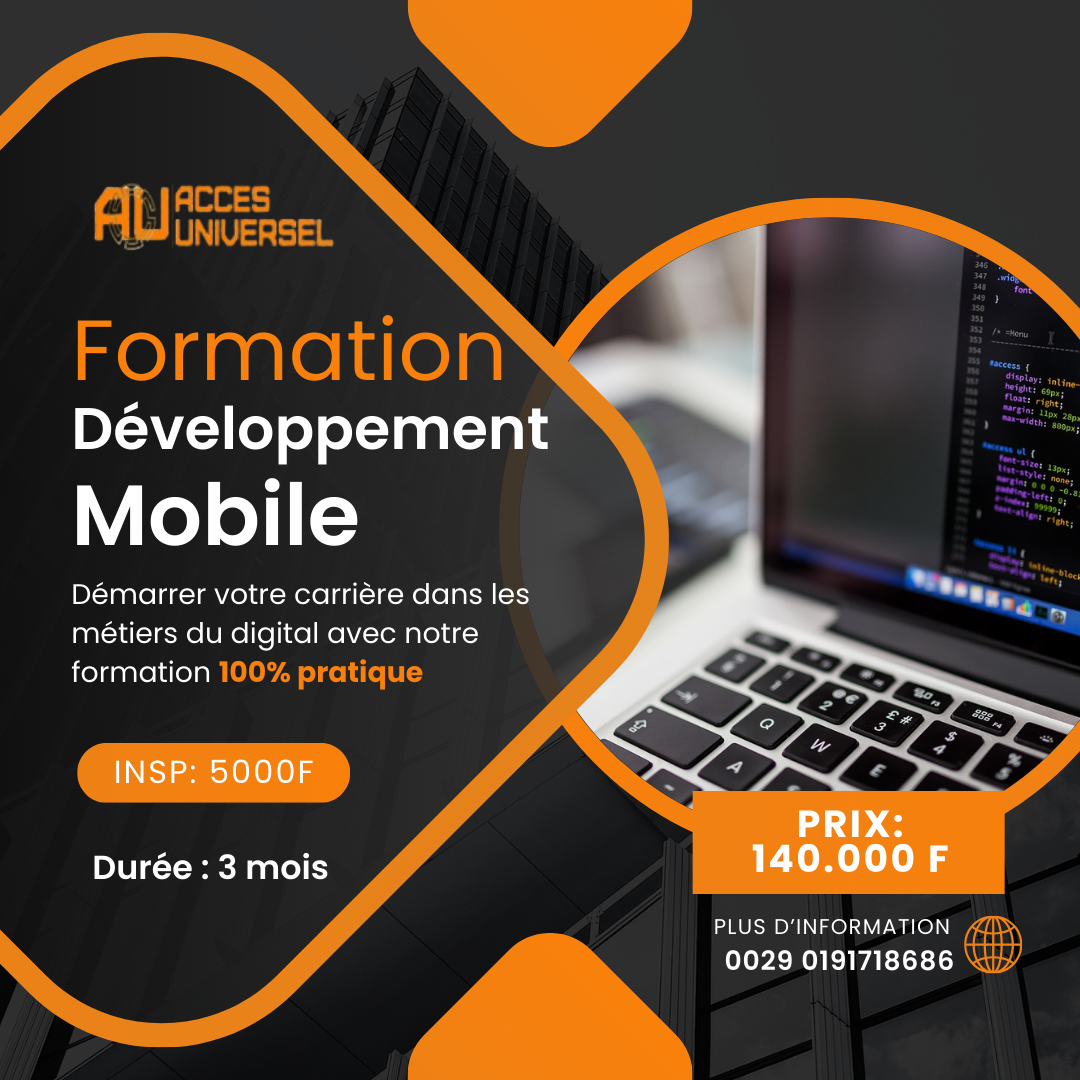 Formation en développement  Mobile